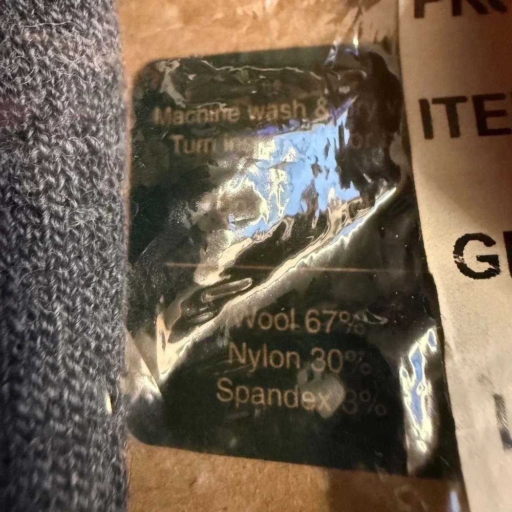 LL Bean Unisex Large Wool Blend Midweight Ascent Hiking Socks Point6 2 Pack‎ USA